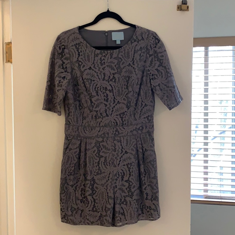 Gray Lace Romper // Size 10
